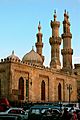 A side view of the front gate of Al Azhar mosque.