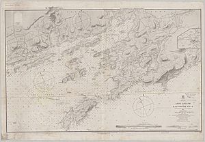 Admiralty Chart No 2129 Ireland south coast Long Island and Baltimore Bays, Published 1852