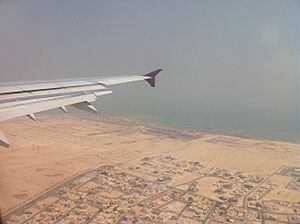 Aerial shot of Ras Abu Fontas and Al Wakrah in 2010