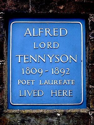 Alfred Lord Tennyson 1908-1892 Poet Laureate lived here