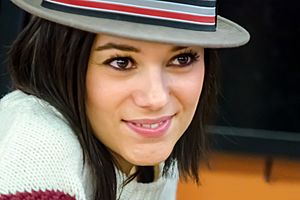 Alizée at autograph dedication event in Poitiers