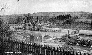 Axminster station circa 1905