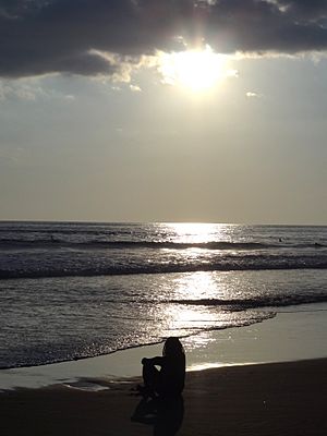 Beach Scene toward Sunset - Playa Hermosa - Near Jaco - Costa Rica (8484315420)