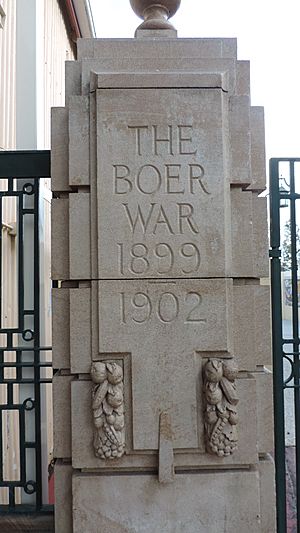 Boer War pillar, Gympie and Widgee War Memorial Gates, 2015