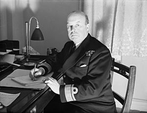 Britain's New Admiral (submarines)- Rear-admiral Claud Barry, Dso. 18 January 1943, Northways. A13999.jpg