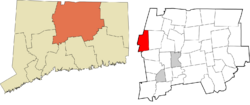 Canton's location within the Capitol Planning Region and the state of Connecticut
