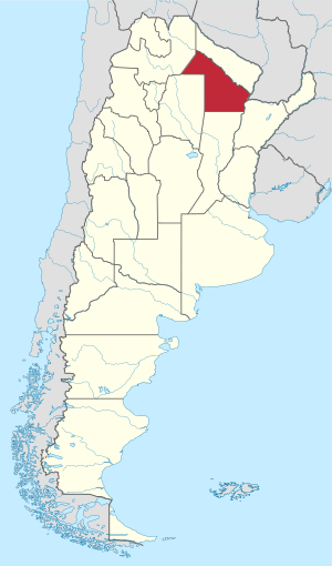 Location of Chaco within Argentina
