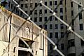 Charity Hospital in New Orleans (behind security fence)