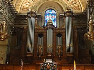 Church organ at the Cathedral Basilica of Saints Peter and Paul
