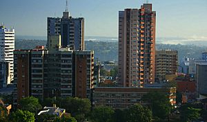 Buildings in downtown Ciudad del Este.
