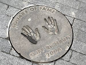 Cliff Richard's hands