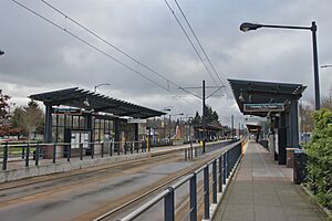 Columbia City station southbound platform, Dec. 2017