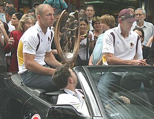Darren Lockyer and Wayne Bennett (4 October 2006, Brisbane)