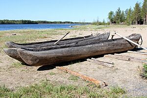 Dugout boats Kierikki Centre Oulu 20130526