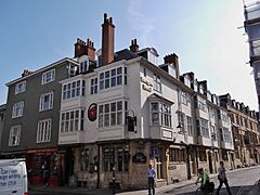 The Eastgate Hotel from the High Street in Oxford