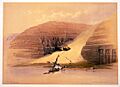 Excavated temples of Aboosimble--Nubia-David Roberts