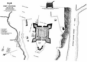 Plan of Fort Ligonier from an 1896 publication