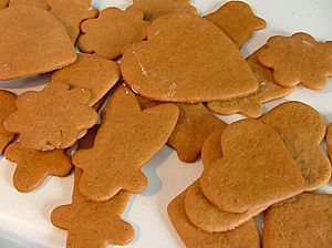 Freshly baked gingerbread - Christmas 2004