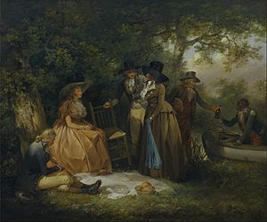 George Morland - The Anglers' Repast - Google Art Project