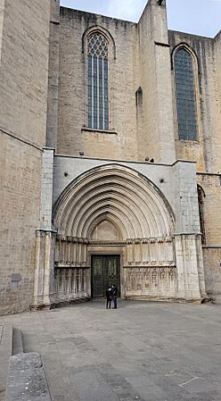 Girona Cathedral Portico Apostles