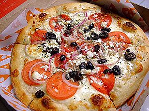 Greek pizza