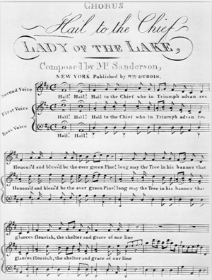 Hail to the Chief Chorus Sheet Music