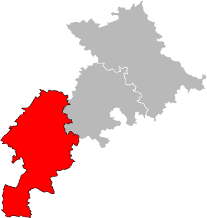 Location of Saint-Gaudens in Haute-Garonne