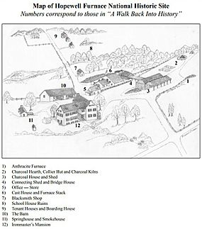 Hopewell Furnace National Historical Site Grounds Map