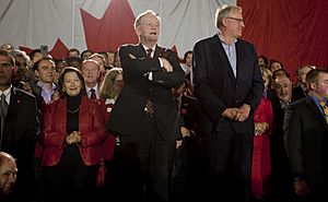 Ignatieff and Chrétien at Rise Up for Canada Rally 013 (5663165931)