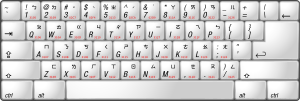 Keyboard layout Zhuyin