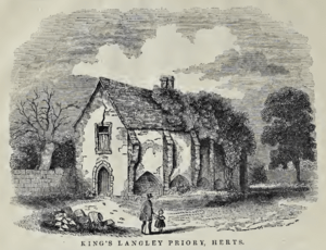 King's Langley Priory ruins 1844