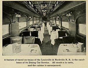 L and N dining car service