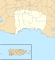 Lajas, Puerto Rico locator map
