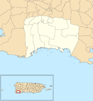 Lajas, Puerto Rico locator map