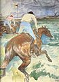 Lautrec the jockey 1899