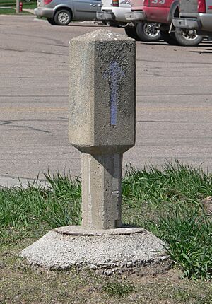 Lincoln Highway, Duncan, Nebraska marker from E
