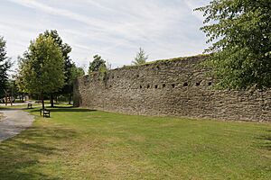 Litovel, park Míru, city walls