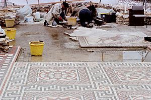 Littlecote Roman Mosaic Restoration 1979