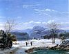 Louis Rémy Mignot Hunters in a Winter Landscape.jpg