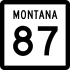 Montana Highway 87 marker