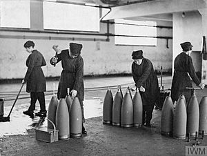 MUNITIONS PRODUCTION IN BRITAIN DURING THE FIRST WORLD WAR, NO. 14 NATIONAL FILLING FACTORY HEREFORD Q101859