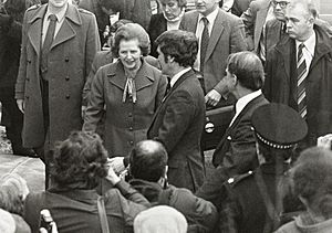 Margaret Thatcher visiting Salford
