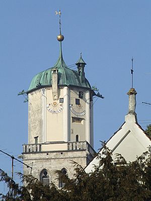 Bell tower of the St. Martin church, Memmingen.