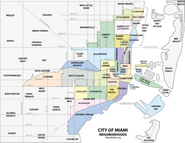 Miami neighborhoodsmap