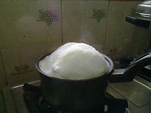 Milk boiling