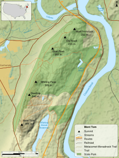 Mount Tom Range map-en