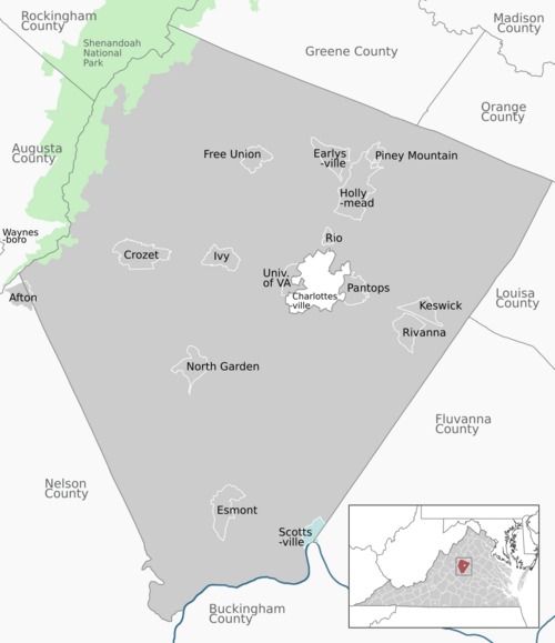 Municipalities in Albemarle County.svg