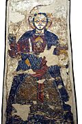 Nubian dignitary protected by Jesus Christ, Faras