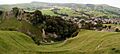 Peveril Castle over the town of Castleton, 2008