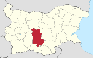 Location of Plovdiv Province in Bulgaria